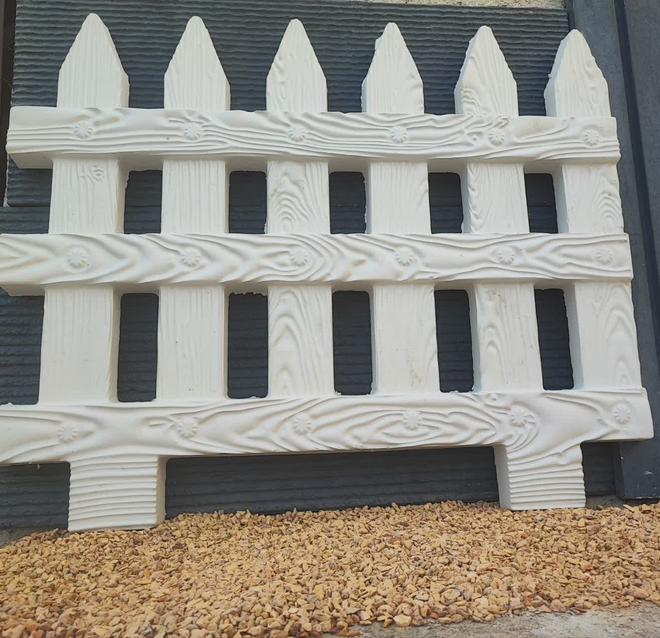 نرده سیمانی طرح چوب